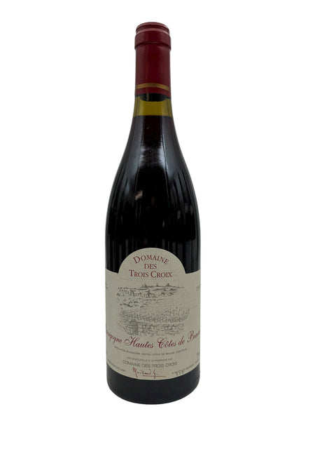 Flaska Bourgogne Domaine des Trois Croix 1978 rött vin