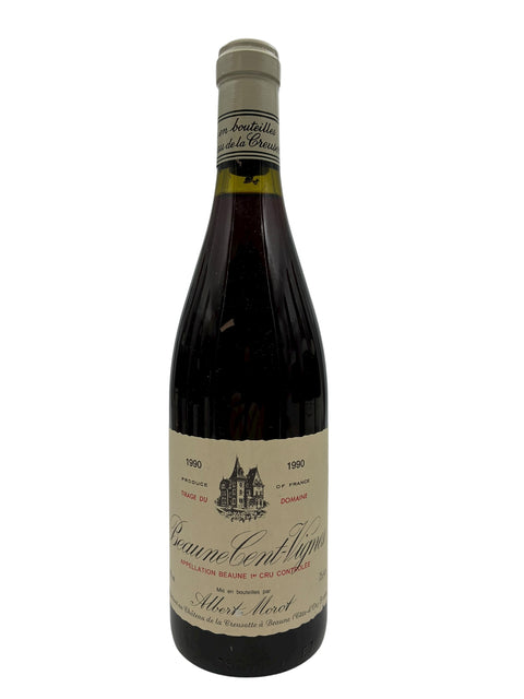 Flaska Beaune Cent Vignes Albert Morot 1990 rött vin