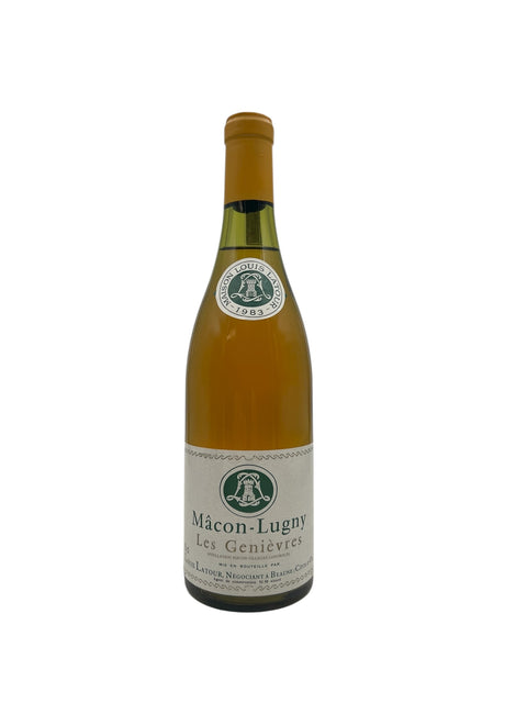 Flaska Mâcon-Lugny Louis Latour 1983 vitt vin