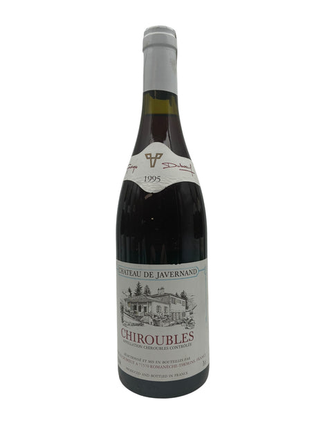 Flaska Chiroubles Château de Javernand 1995 rött vin
