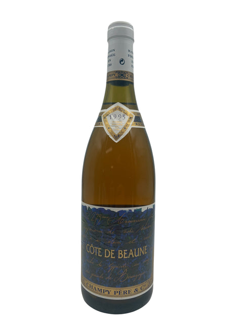 Flaska Côte de Beaune Champy Père 1995 vitt vin