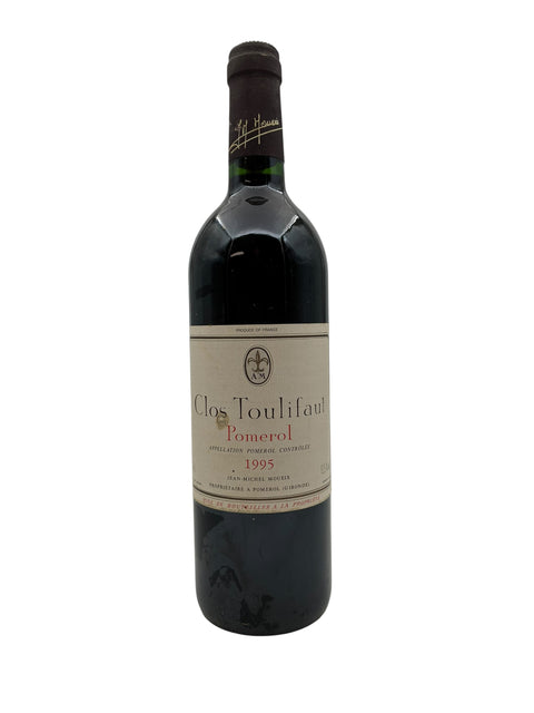Flaska Clos Toulifaut Jean-Michel Mouëix 1995 från Pomerol