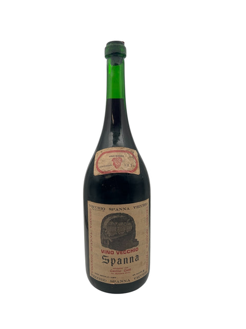 Flaska Spanna Cantine Ciuti 1974 rött vin