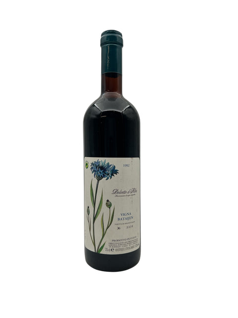 Flaska Vigna Bataujin 1992 rött vin från Italien