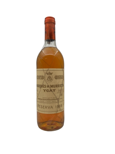 Flaska YGAY Marqués de Murrieta 1988 rött vin