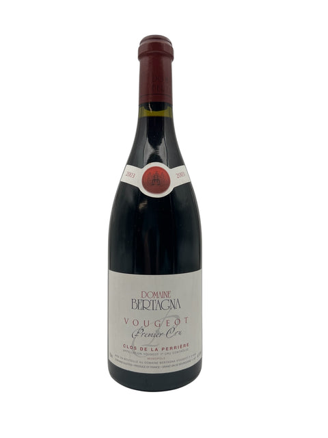 Flaska Clos de la Perrière Domaine Bertagna 2003 rött vin
