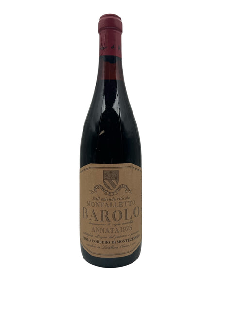 Barolo rödvinsflaska från 1975 av Paolo Cordero di Montezemolo