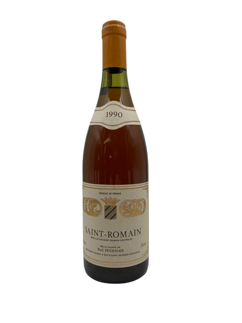 Flaska Saint-Romain Paul Dugnais 1990 vitt vin