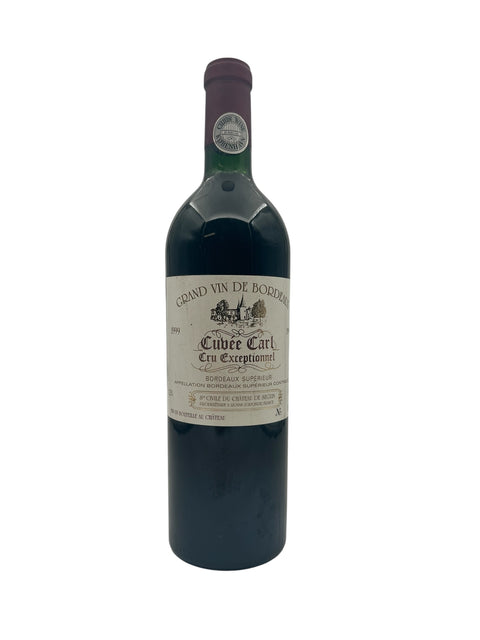 Flaska Cuvée Carl Château de Seguin 1999 rött vin