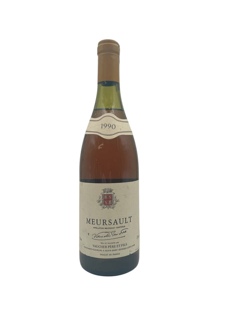 Flaska Meursault Vaucher Père et Fils 1990 vitt vin