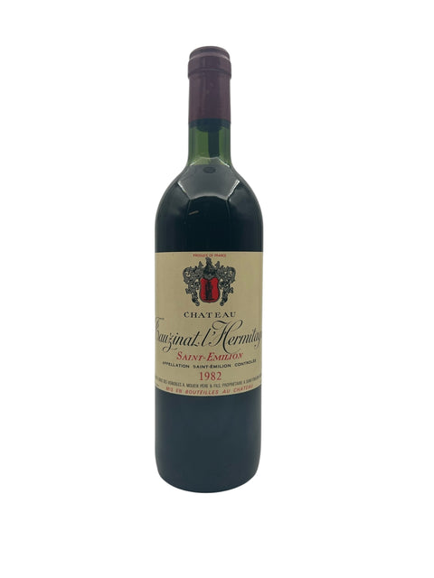 Flaska Tauzinat l'Hermitage Château 1982 rött vin