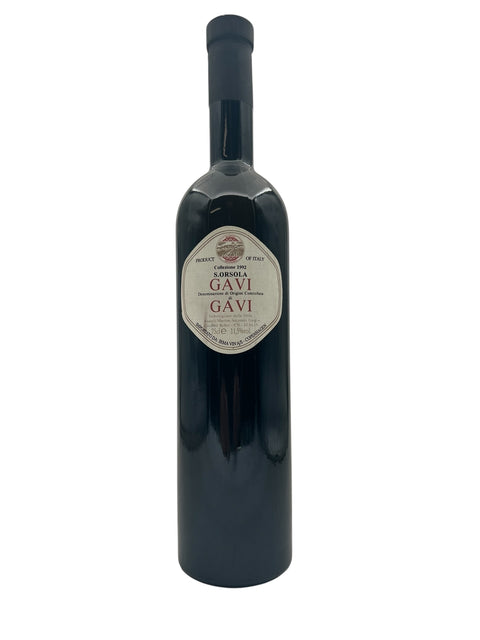 Flaska Gavi S Orsola vitt vin 1992