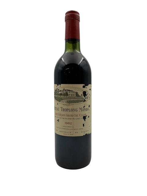 Flaska Chateau Troplong Mondot rött vin från 1982