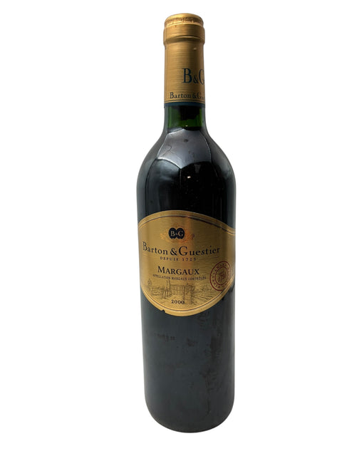 Flaska Margaux Barton & Guestier årgång 2000 rött vin