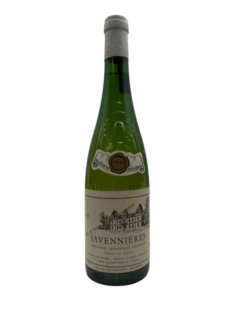 Flaska Savennières vitt vin 1992 från Domaine du Closel
