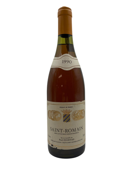 Flaska Saint-Romain Paul Dugenais 1990 vitt vin