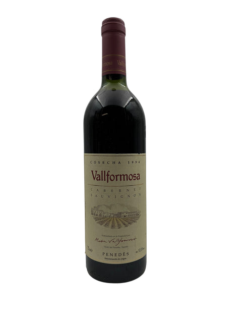 Flaska Cabernet Sauvignon Vallformosa 1994 rött vin