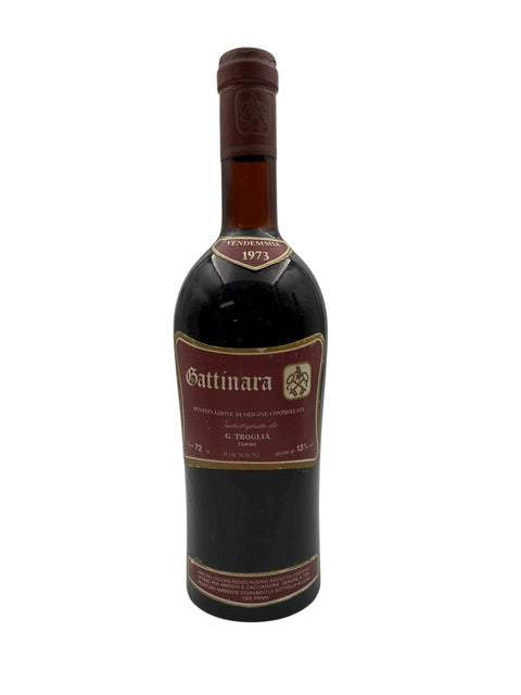 Flaska Gattinara G. Troglia 1973 rött vin