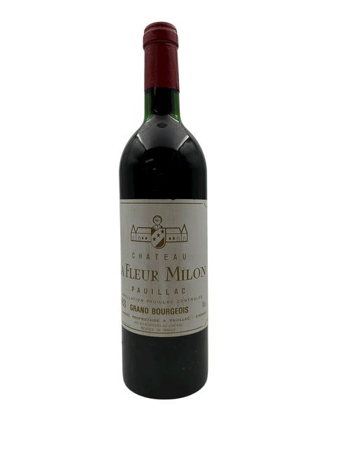 Flaska Chateau La Fleur Milon rött vin 1993