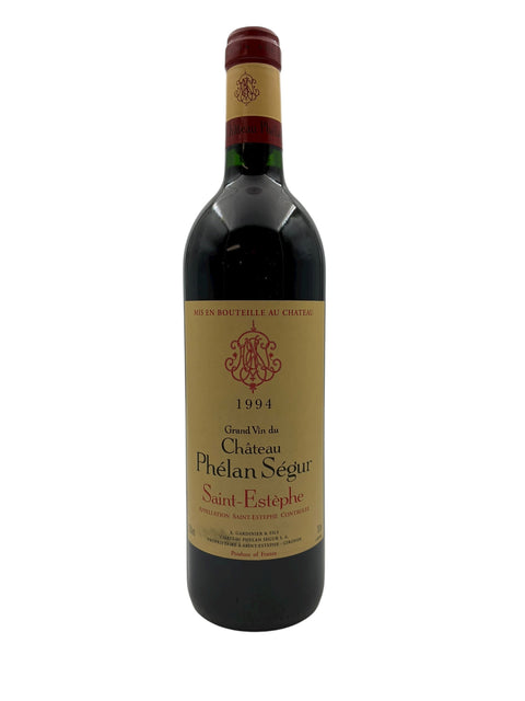 Flaska av Saint-Estèphe Château Phélan Ségur årgång 1994