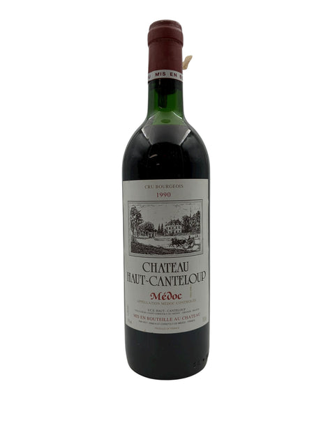 Flaska av Chateau Haut-Canteloup 1990 från Médoc