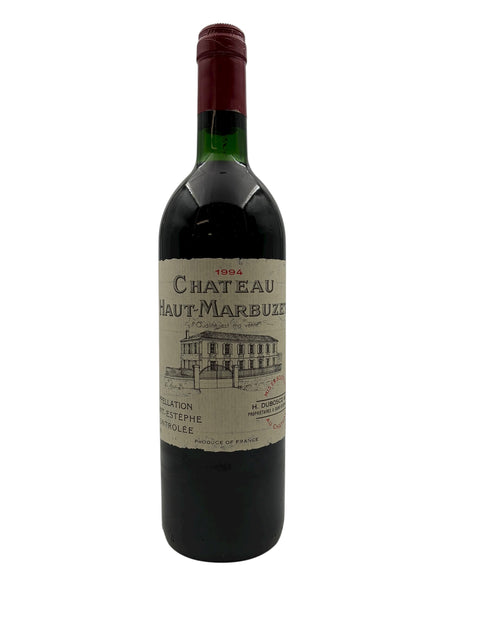 Flaska Chateau Haut-Marbuzet 1994 rött vin från Bordeaux