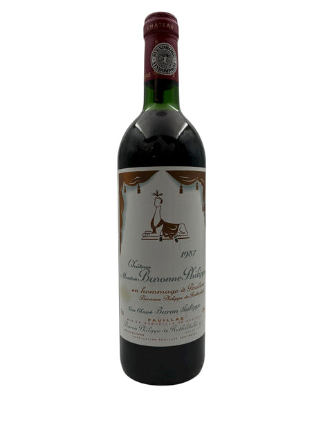 Mouton Baron Philippe Baron Philippe de Rothschild 1987 flaska