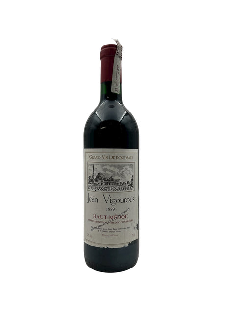 Flaska Jean Vigorous 1989 Rött vin från Haut-Médoc