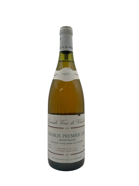 Flaska Chablis Premier Cru SCA LC 1991 vitt vin