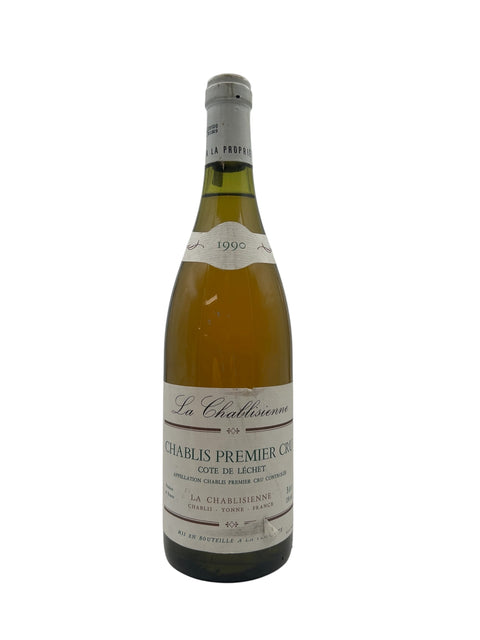 Flaska Chablis Premier Cru La Chablisienne 1990 vitt vin