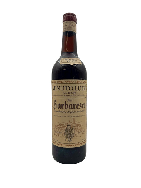 Flaska Barbaresco Minuto Luigi 1971