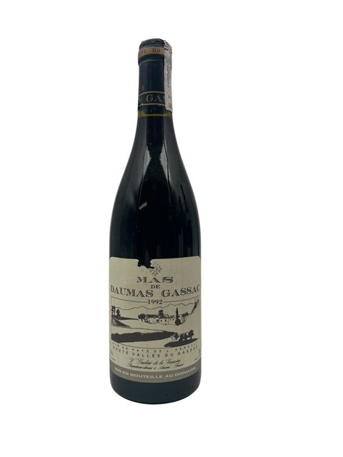 Flaska Mas de Daumas Gassac rött vin 1992