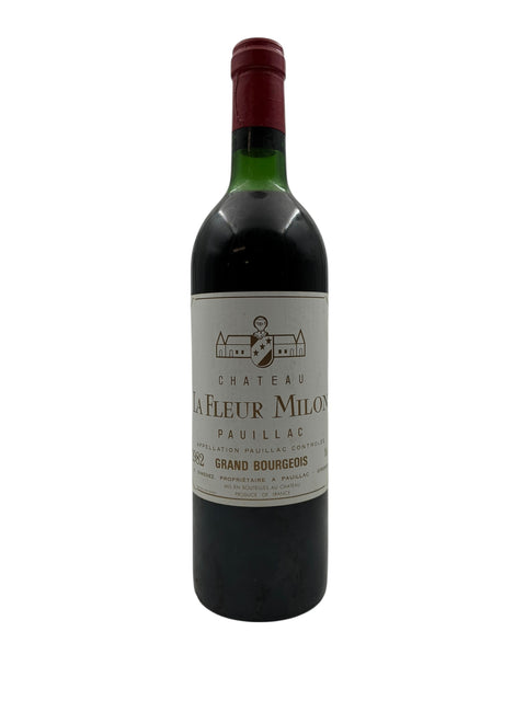 Flaska La Fleur Milon Chateau 1982 rött vin
