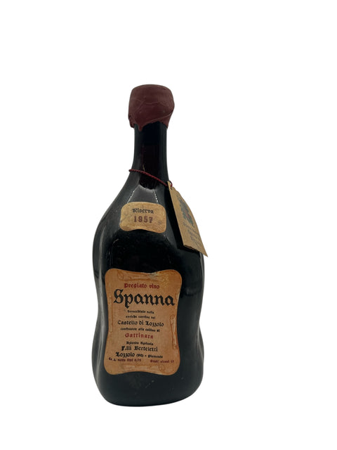 Flaska Spanna F.lli Berteletti 1957 rött vin