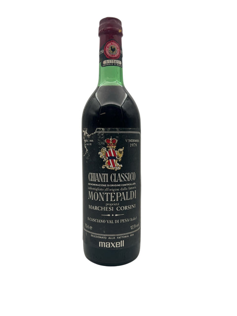 Flaska Chianti Classico Montepaldi 1979 vin