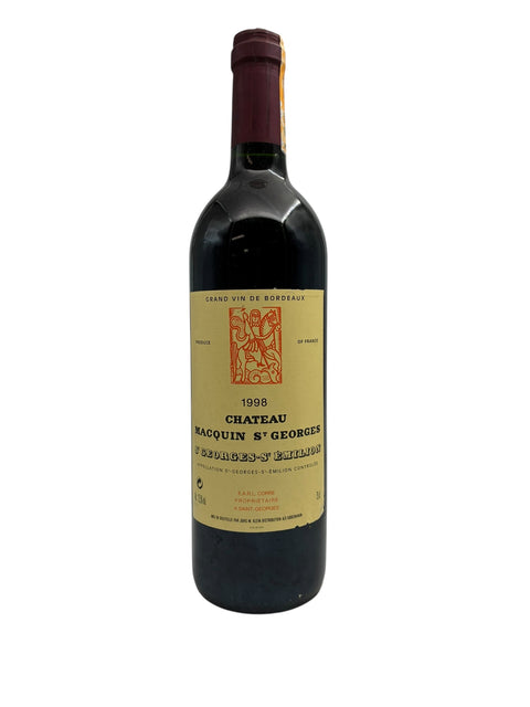 Flaska Chateau Macquin St Georges rött vin 1998