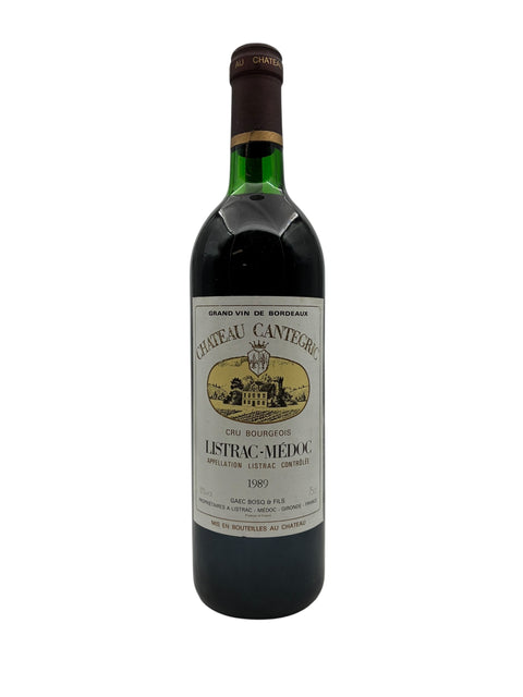Flaska Château Cantegric Listrac-Médoc 1989