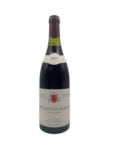 Flaska Savigny-Les-Beaune Jean-Marc Pavelot 1991 rött vin