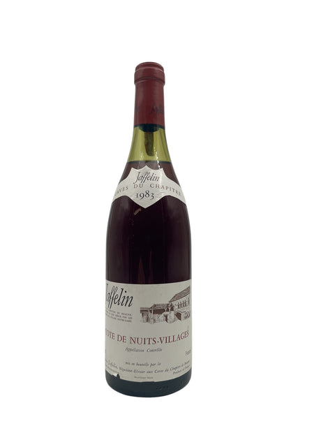 Flaska Cotes de Nuits Villages Jaffelin 1983 rött vin