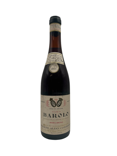Barolo Poderi Aldo Conterno 1971 flaska