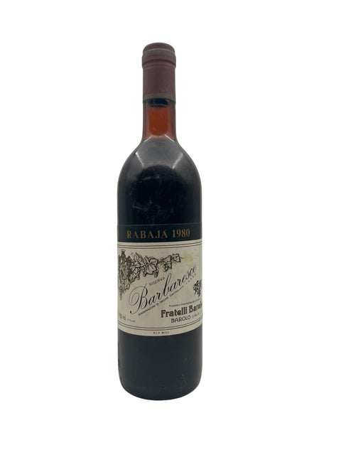 Flaska Rabajà Fratelli Barale rött vin från 1980