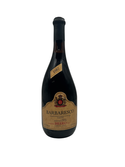 Barbaresco Brero 1987 flaska i elegant design