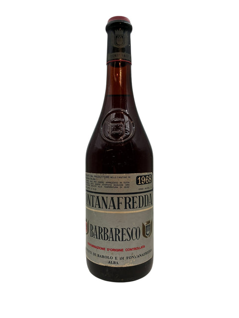 Flaska Barbaresco Fontanafredda årgång 1968