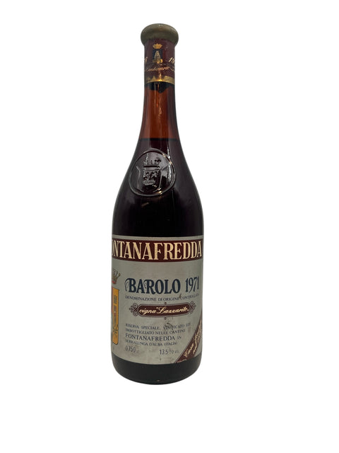 Barolo Fontanafredda 1971 flaska