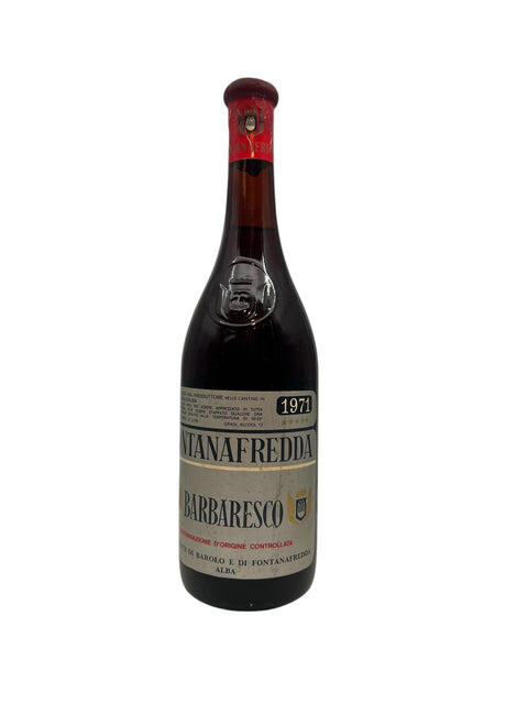 Barbaresco Fontanafredda 1971 - Italiensk rödvinsflaska