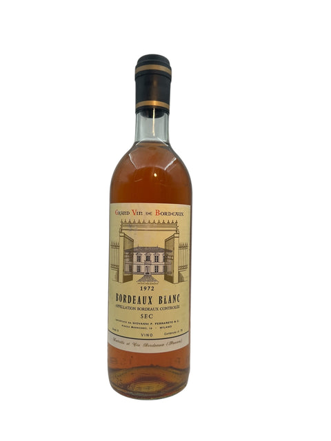 Flaska Bordeaux Blanc Giovanni F Ferraberto 1972