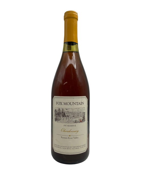 Flaska Fox Mountain Chardonnay från 1987 Reserve