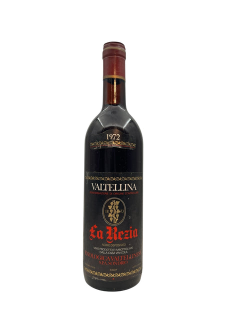 Flaska Valtellina Ca' Rezia rött vin från 1972