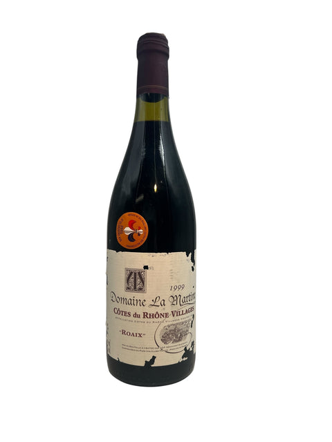 Flaska Roaix Domaine La Martinelle rött vin 1999