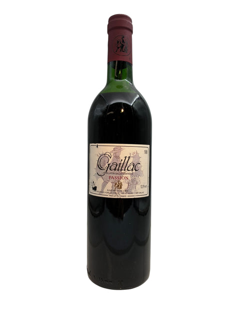 Flaska Gaillac Passion rött vin 1998